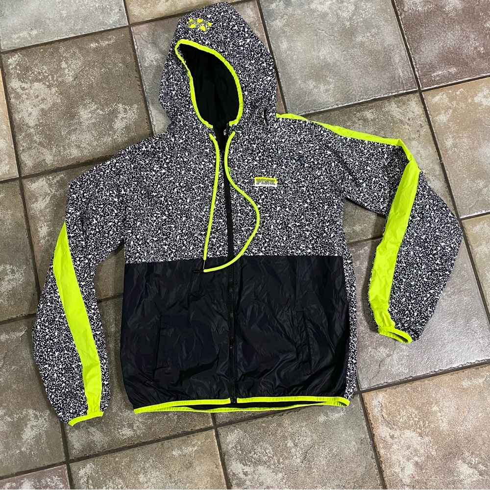 PINK Composition Logo Anorak Jacket XS